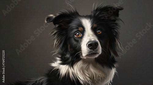the serene beauty of a Border Collie enjoying a calm moment © Possibility Pages
