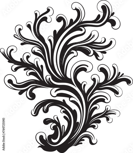 Marine Marvel Doodle Seaweed Vector Icon for Oceanic Wonder Seaweed Sketchbook Vector Graphics Illustrating Coastal Creativity