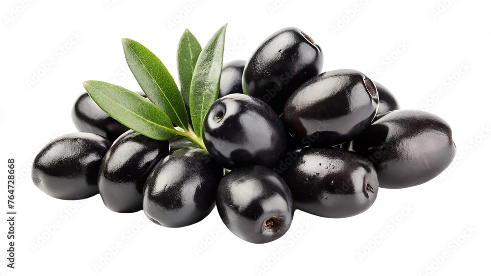 Ripe black olives. isolated on transparent background. Ripe black olives. isolated on transparent background.