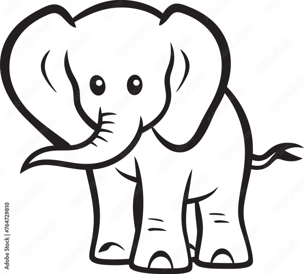 Naklejka premium Elephant Aura Vector Logo Reflecting Aura and Majesty of Elephants Gentle Giant Vector Design Embracing Gentleness and Strength of Elephants