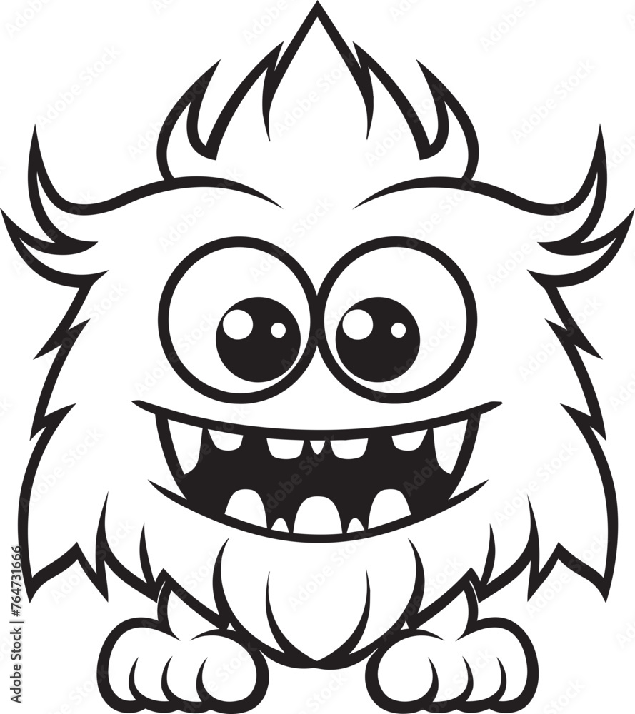 Soothing Monster Symphony Vector Logo and Graphics Collection Joyous Monster Journey Vector Designs Capturing Cute Creatures Emotions