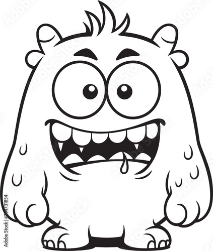 Serene Monster Soiree Vector Logo and Design Compilation Playful Monster Pathway Vector Graphics and Icon Assortment