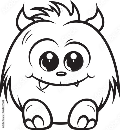 Gleeful Monster Gala Vector Logo and Design Assortment Radiant Monster Rhapsody Vector Graphics Celebrating Cute Creatures Emotions