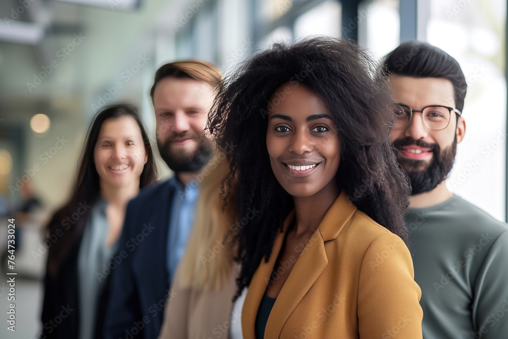 Fototapeta premium Group portrait of smiling business people