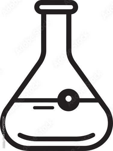 Flask Finesse Erlenmeyer Bottle Vector Design and Icon Assortment Laboratory Legends Erlenmeyer Flask Vector Logo and Graphics Showcase