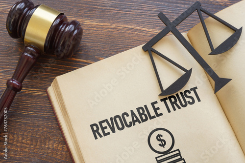 Revocable Trust is shown using the text and court gavel photo