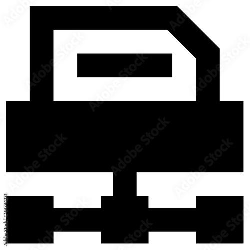 server document icon, simple vector design