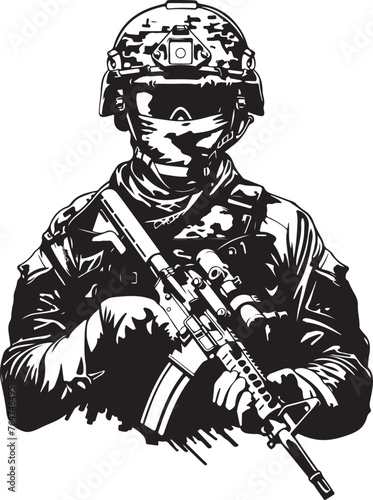 soldier with a gun