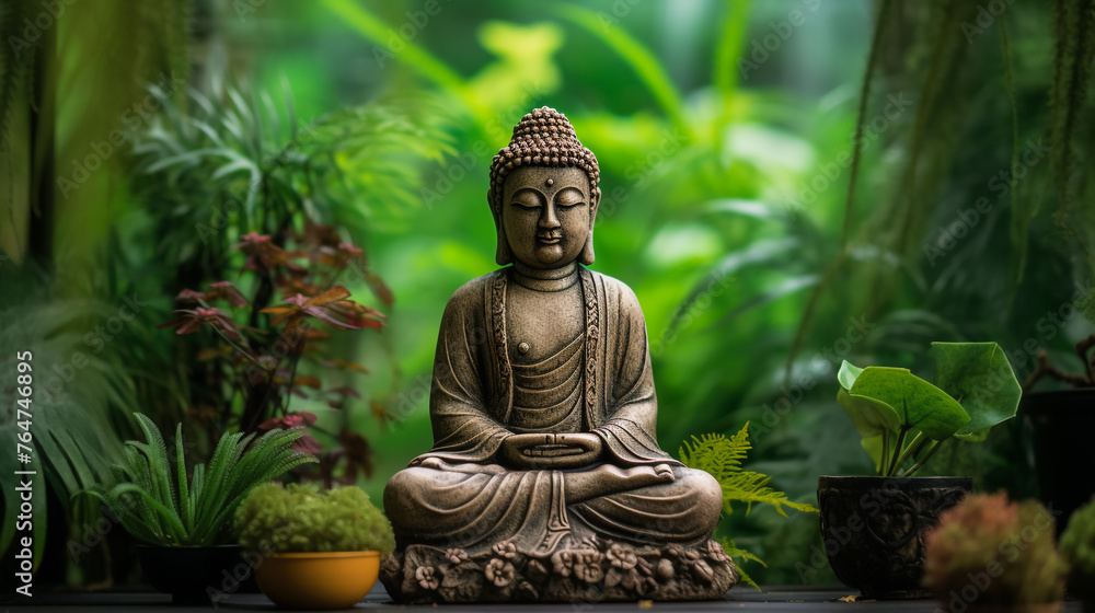 Statue of Buddha in a temple Statue of Buddha in a temple