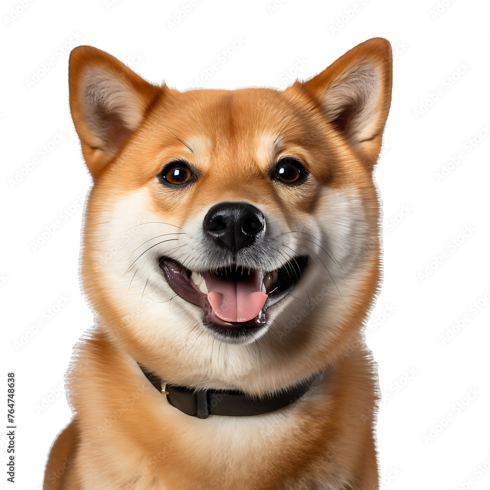 portrait of a Shiba dog png