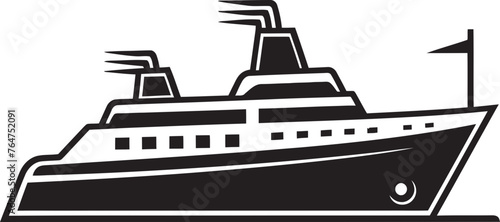 Harmony Helm Ship Icon with Musical Influence Rhythmic Rigging Vector Ship Design for Musicians