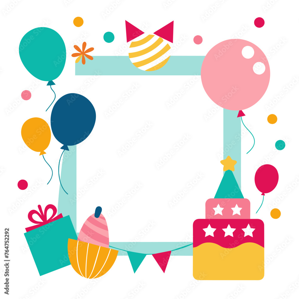 Birthday Collage Picture Frame Vector Birthday Collage Picture Frame Vector