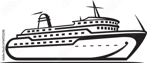 Melody Mariner Musician Artist Ship Iconic Vector Tuneful Tides Ship Logo Embodied with Musicians Touch