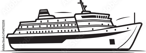 Crescendo Clipper Musical Artist Ship Emblematic Design Songwave Seafaring Ship Graphics Reflecting Musicians Artistry