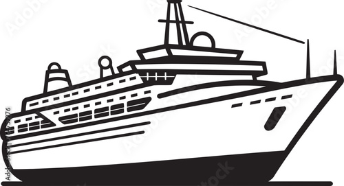 Harmonious Havens Vector Ship Icon for Musicians Melody Mast Musician Artist Ship Emblematic Design