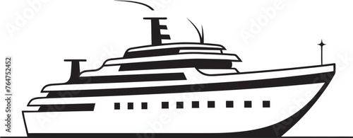 Crescendo Clipper Ship Logo Infused with Musicality Tuneful Trajectory Musician Ship Iconic Vector