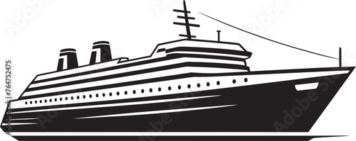 Melodic Maritime Vector Ship Graphics for Musicians Harmony Hull Musical Artist Ship Emblematic Design