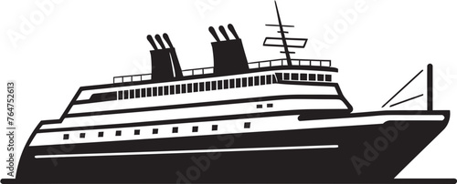 Harmonic Hauler Vector Ship Emblem for Musicians Songwave Sails Ship Logo Embodied with Musicians Touch