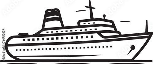 Songwave Sails Musician Ship Vector Graphics Melody Mariner Ship Icon for Musical Artists