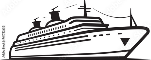 Serenade Schooner Ship Logo Infused with Harmony Crescendo Cruiser Musician Artist Ship Emblematic Design