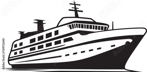 Songwave Seafarer Ship Design Embodied with Music Melody Mast Musician Ship Logo and Icon