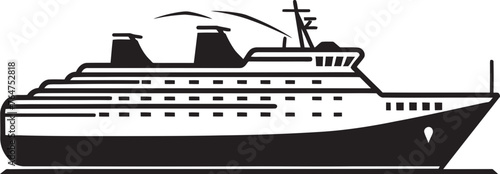 Acoustic Odyssey Ship Emblem Reflecting Musicians Journey Serenade Seafaring Musical Ship Design with Artistic Flair
