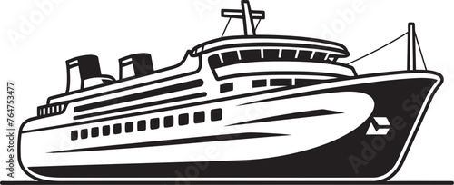 Serenade Skies Musician Ship Vector Graphics Melody Marine Vector Ship Design for Musical Artists