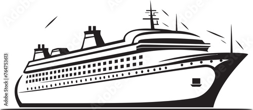 Harmonic High Seas Ship Icon Embracing Musician Artistry Songwave Schooner Ship Logo with Musical Artist Touch
