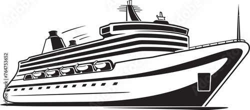Rhythmic Radiance Ship Design Infused with Musical Elements Serenade Stern Musician Ship Vector Graphics