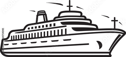 Melody Mariner Musician Artist Ship Iconic Vector Tuneful Tides Ship Logo Embodied with Musicians Touch