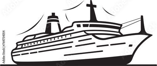 Crescendo Clipper Musical Artist Ship Emblematic Design Songwave Seafaring Ship Graphics Reflecting Musicians Artistry