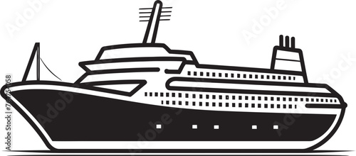 Rhythmic Routes Ship Logo and Design for Musicians Serenade Skies Musical Ship Icon with Artistic Flair