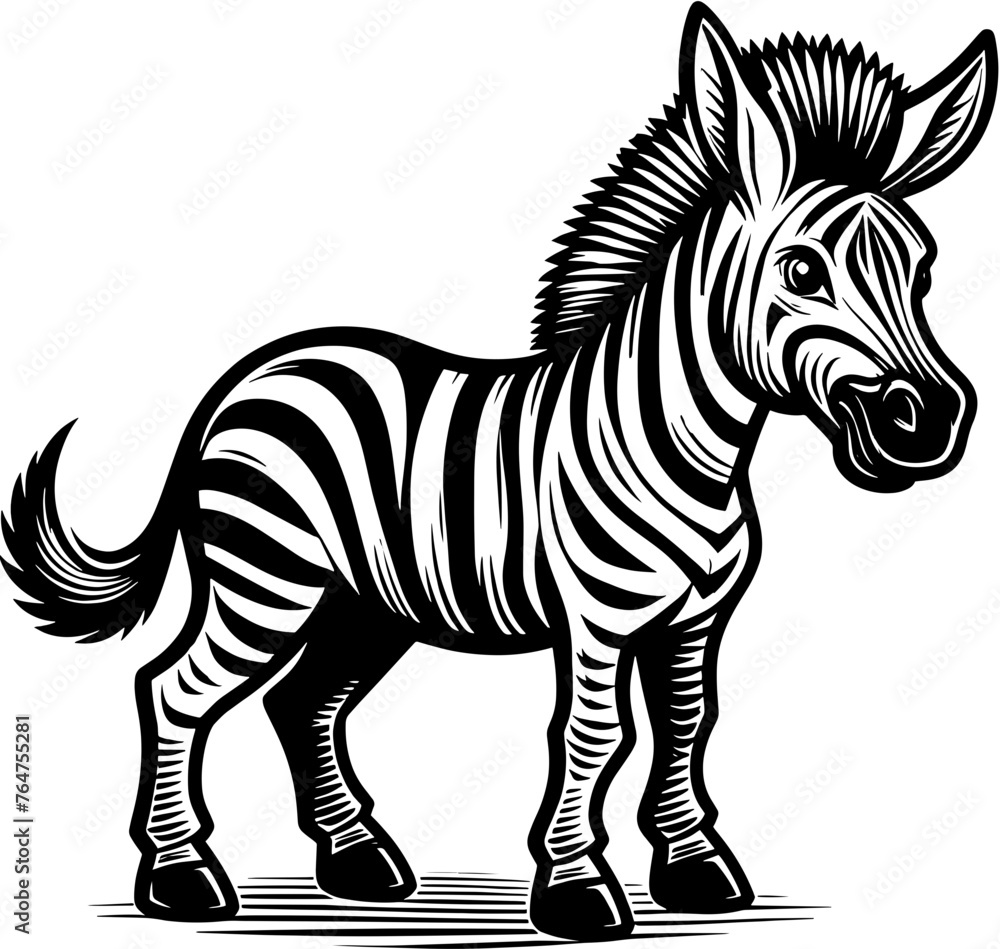 Fototapeta premium Zippy Zorse Cartoon icon 15