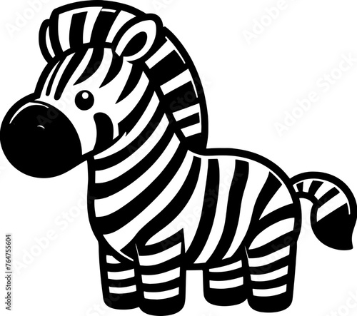 Zigzag Zebra Cartoon icon 3