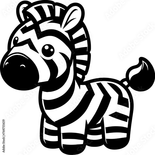 Zigzag Zebra Cartoon icon 1