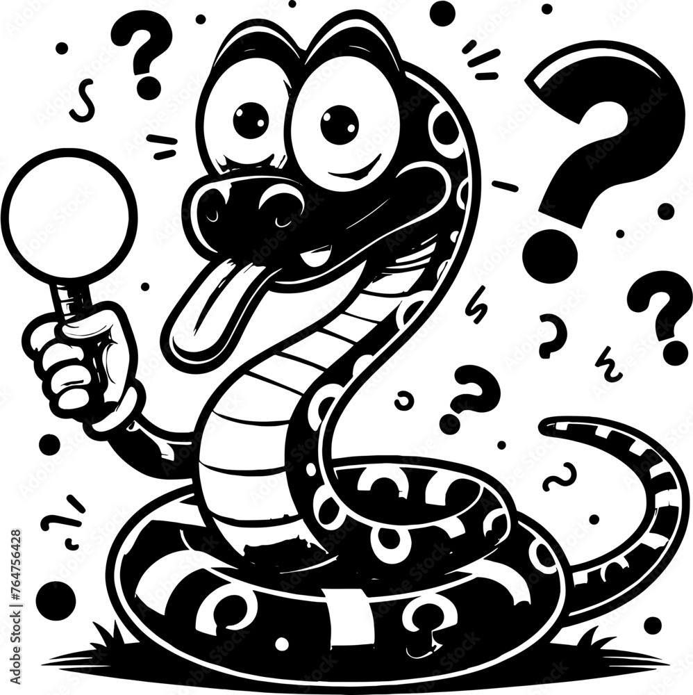 Fototapeta premium Zany snake Cartoon icon 8