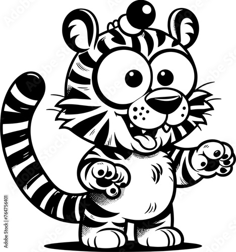 Zany Tiger Cartoon icon 3