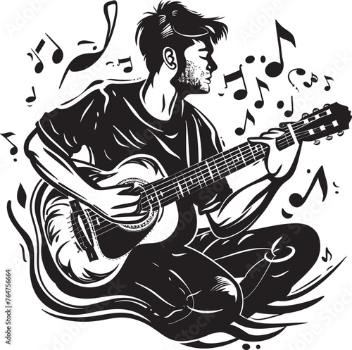 Crescendo Cruiser Ship Emblematic Icon Reflecting Melody Melodic Maritime Musician Artist Ship Emblematic Design
