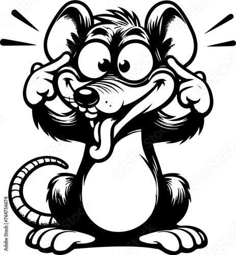 Zany Rat Cartoon icon