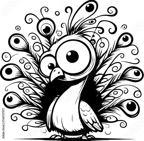 Zany Peacock Cartoon icon 6