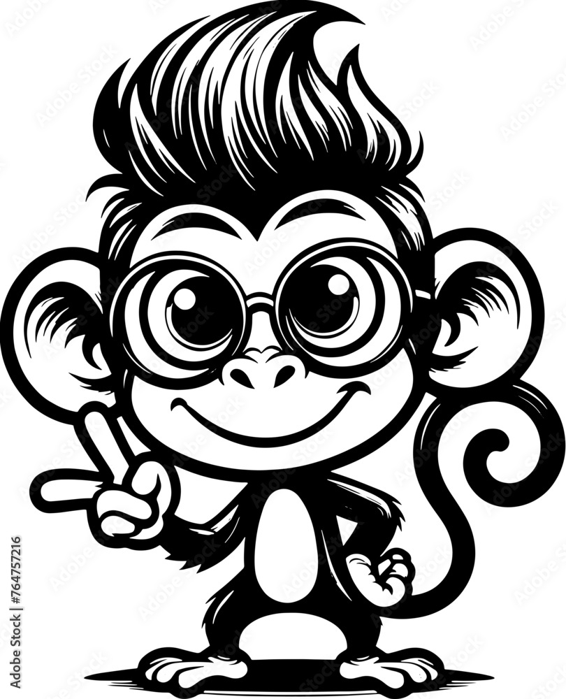 Zany Monkey Cartoon icon 7 Zany Monkey Cartoon icon 7