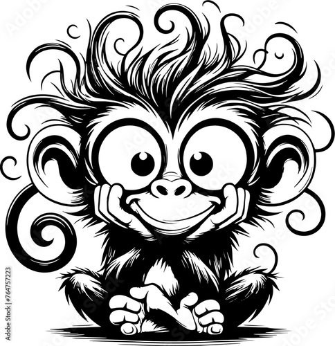 Zany Monkey Cartoon icon 12