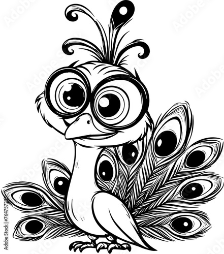 Zany Peacock Cartoon icon 2