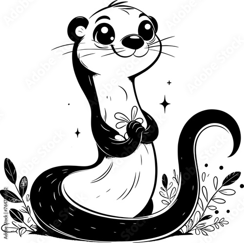 Whimsy Weasel Cartoon icon