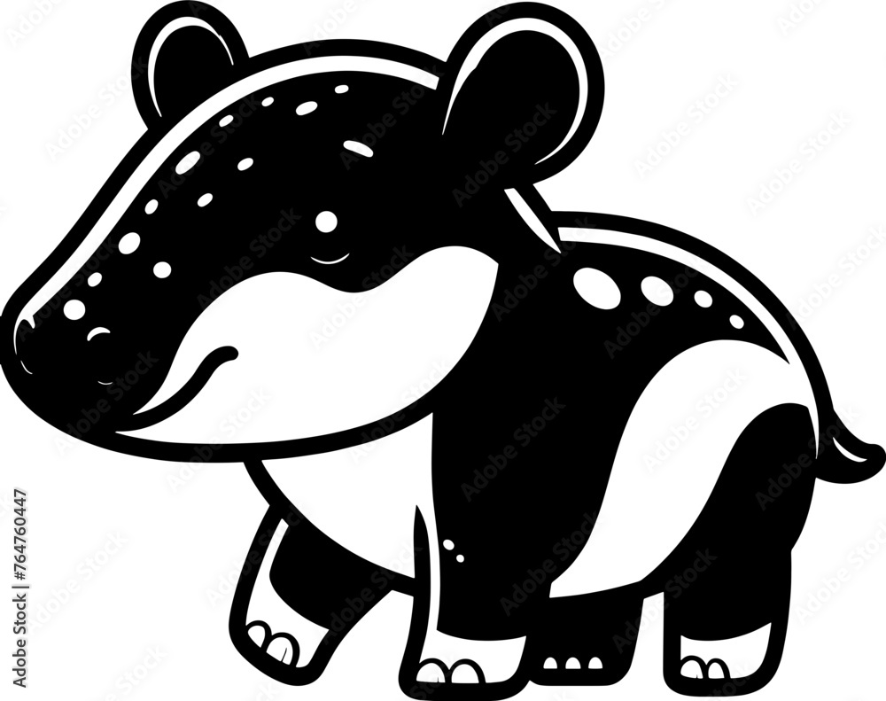 Obraz premium Tippy Tapir Cartoon icon 2