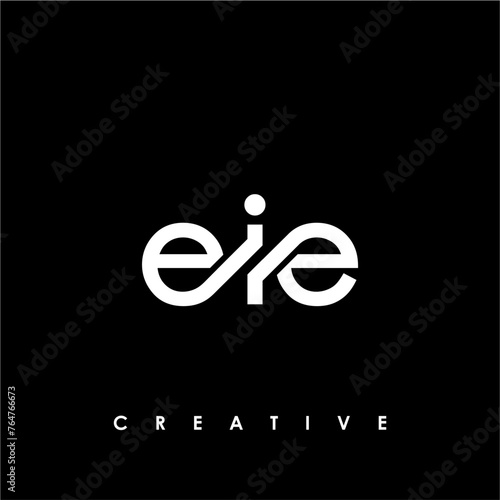 EIE Letter Initial Logo Design Template Vector Illustration photo