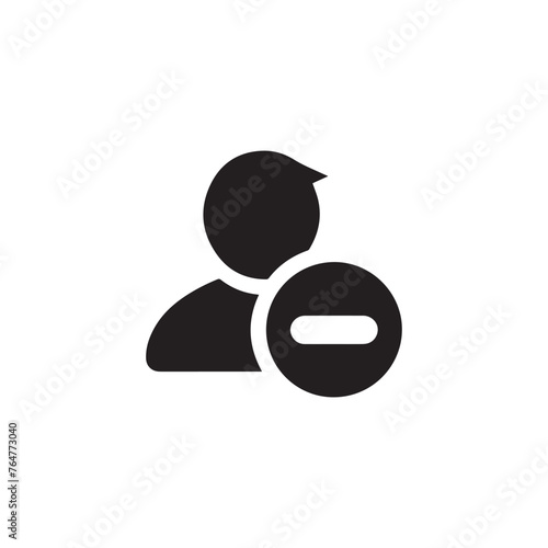 User account minus icon 