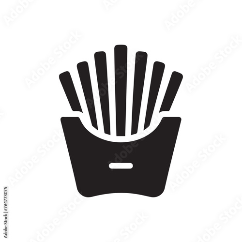 french fries vector illustration
