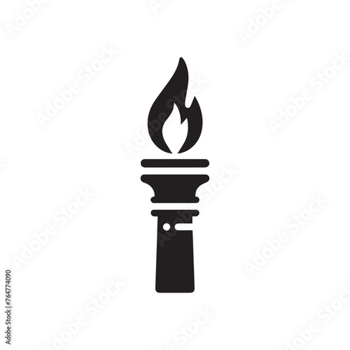 Burning candle icon 