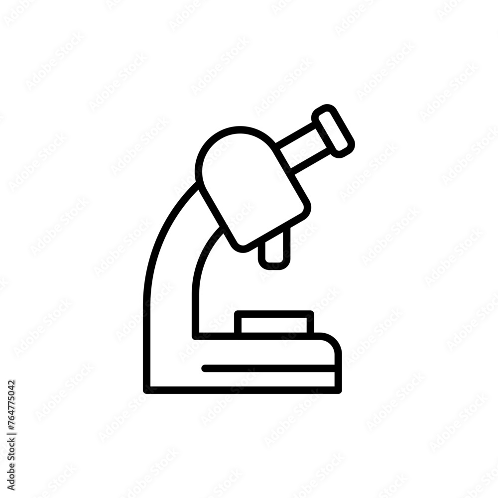 Microscope outline icons, minimalist vector illustration ,simple transparent graphic element .Isolated on white background Microscope outline icons, minimalist vector illustration ,simple transparent graphic element .Isolated on white background